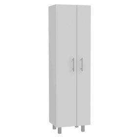 Bacoa Cleaning Cabinet with Five Shelves and Broom Hangers